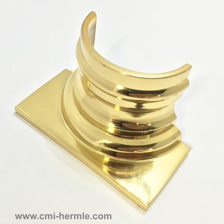 Polished Brass Half Column 66mm x 33mm