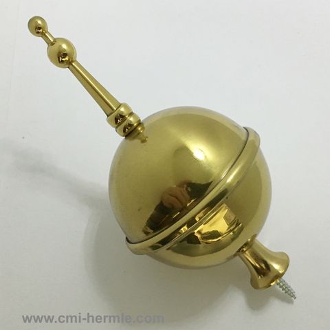 Brass Finial 60mm Ball Spire
