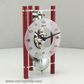 Lakin - Table Clock Red Arabic