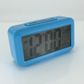 Quartz LCD Alarm Clock in Blue