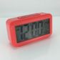 Quartz LCD Alarm Clock in Red