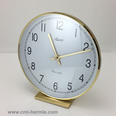 Fremont - Table Clock in Brass