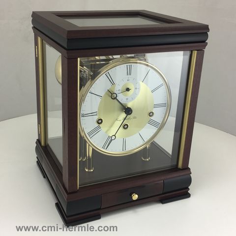 Bergamo - Table Clock in Mahogany