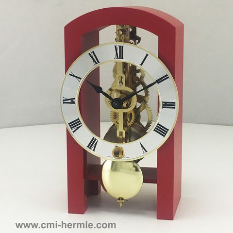 Patterson - Table Clock in Lipstic Red