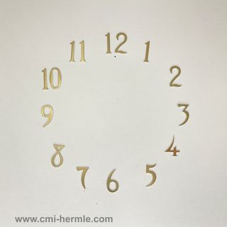 Gold Arabic Numerals 33mm