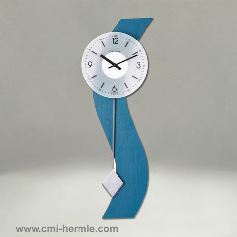Blue Modern Wall Clock Quartz