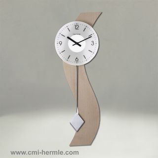 Beech Modern Wall Clock Quartz