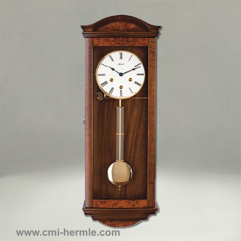 Modern Walnut Wall Clock in Westminster