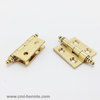 Brass Hinge 1 inch with Finial (pair)