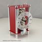 Keri - Skeleton Table Clock in Red