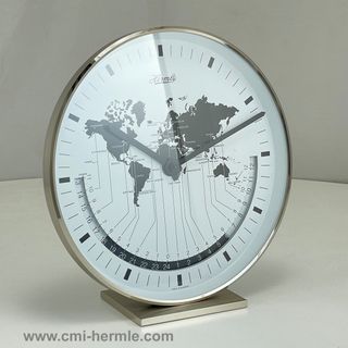 Buffalo II - World Time Clock in Silver