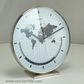 Buffalo II - World Time Clock in Silver