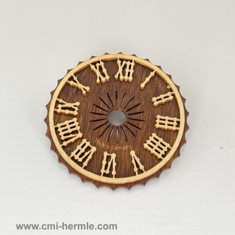 Cuckoo Wooden Dial Ripple -Brown -70mm