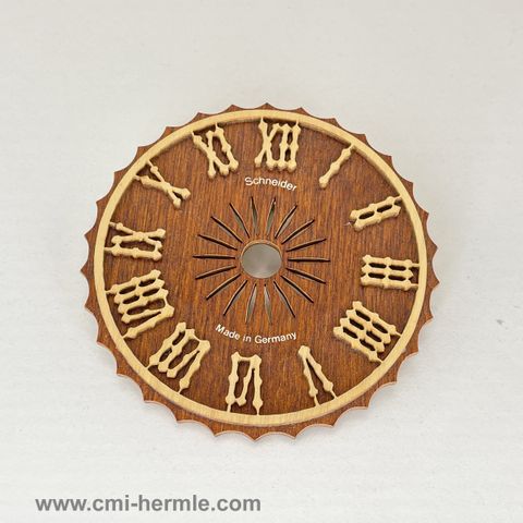 Cuckoo Wooden Dial Ripple -Brown -80mm