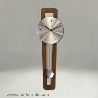 Modern - Tapered Walnut Wall Clock Quartz