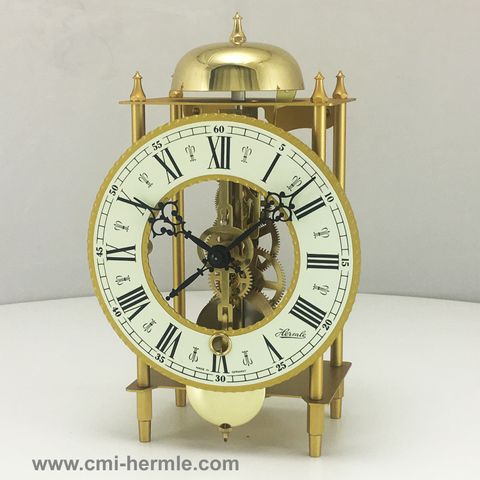 Bonn - Wrought Iron Table Clock in Gold