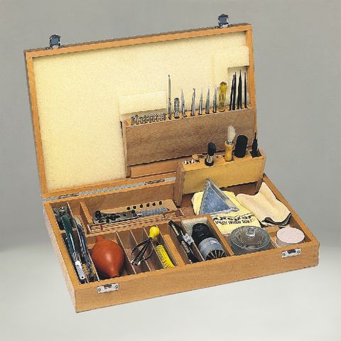 Buy Watch and Clockmaker Kit - Timber Case in Australia - CMI Hermle