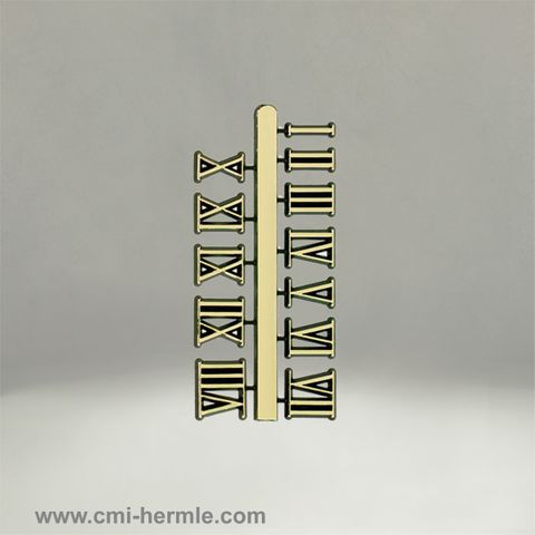 Gold Roman Numerals 12mm