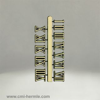 Gold Roman Numerals 15mm