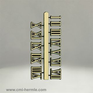 Gold Roman Numerals 20mm