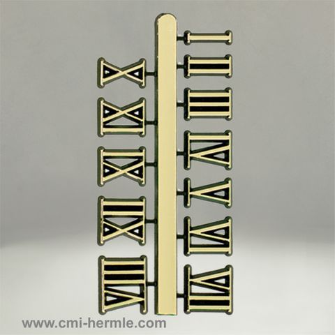 Gold Roman Numerals 30mm