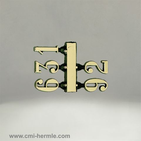 Gold Arabic 3.6.9.12. 12mm (set 4)