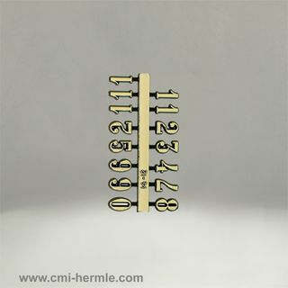 Gold Arabic Numerals 9mm