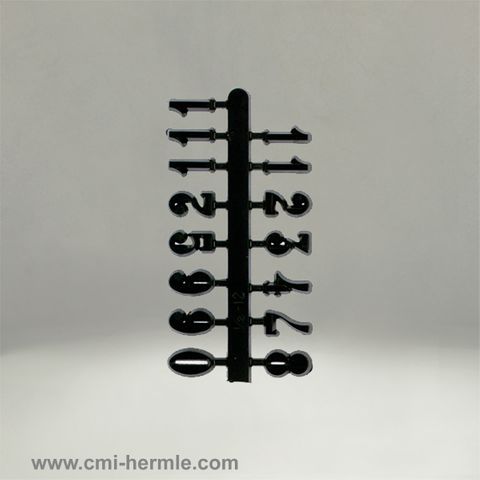 Black Arabic Numerals 15mm