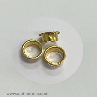 Gold Keyhole Ferrules German 10mm ID (3 pack) - Solid Style