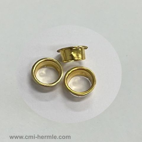 Gold Keyhole Ferrules German 10mm ID (3 pack) - Solid Style