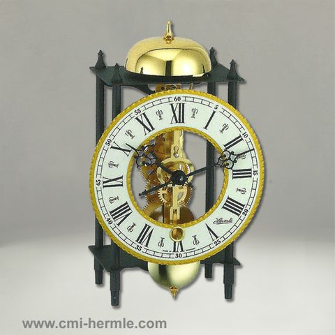 Bonn - Wrought Iron Table Clock in Black