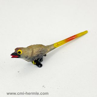 Cuckoo Bird Wooden Coloured Carved - 90mm