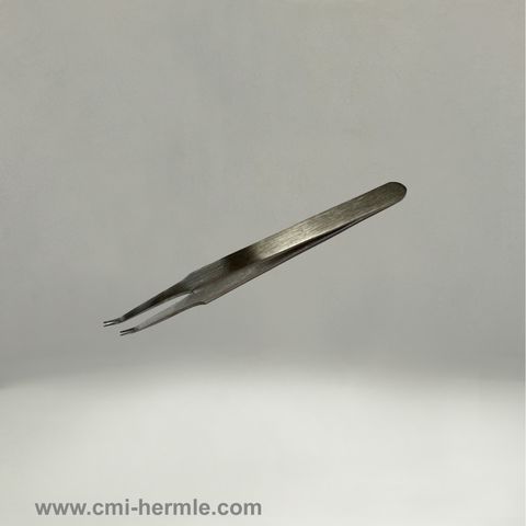 Anti-Roll Brass Tweezers With V-Notch Tip - Precision Tool For Watchmaking, Jewelry, Gunsmithing