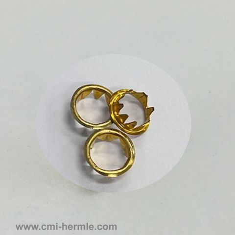 Keyhole Ferrules Brass 10mm ID (3 pack)