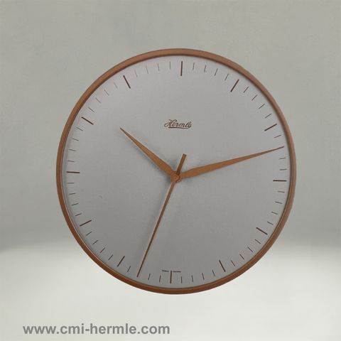 Large Wall Clock Copper/White -Copper Marker 40cm