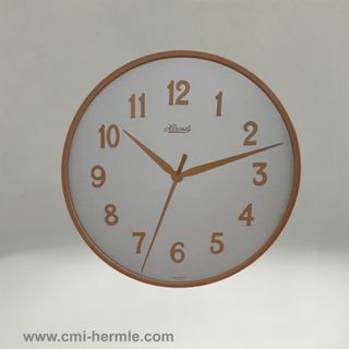 Large Wall Clock Copper/White -Copper Arabic 40cm