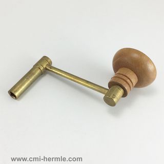1 x New Brass Longcase Crank Clock Key Wood Handle Traditional 6.75 mm Size 