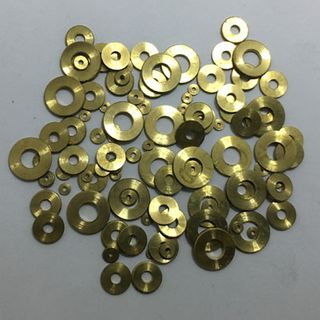 Tension Washers Brass Round Flat (100)