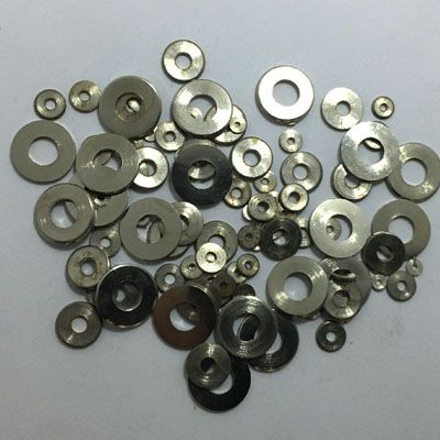 Tension Washers Nickel Round Flat (100)