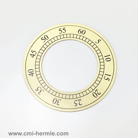 Time Ring 50mm Brass - Seconds