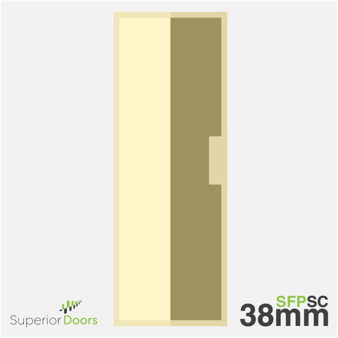 Superior 1980mm x 610mm x 38mm Flush Panel SOLID CORE MR Door