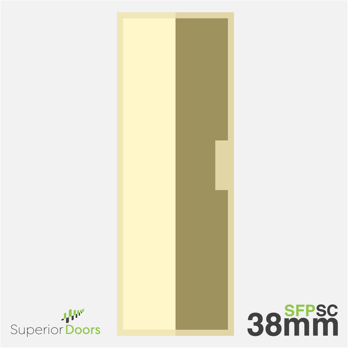 Superior 1980mm x 860mm x 38mm Flush Panel SOLID CORE MR Door