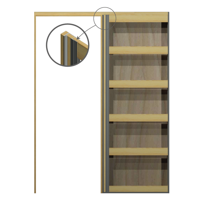 PLY One Side STABILINE 1980 x 610 90mm Stud Single Flat pine OPTI Cavity