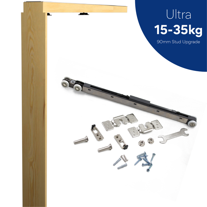 Ultra 1980 x 610-910 90mm Stud Flat **Head and Closing Jamb with 15-35kg Mech*