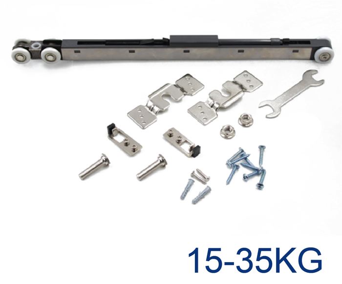 Ultra Mechanism Wheel Pack & Soft Close 75mm 15-35 kgs