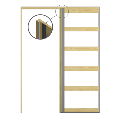 STABILINE 2200 x 610 140mm Stud Single Flat Pine OPTI Cavity