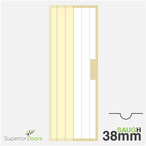 Superior 1980mm x 610mm x 38mm Avon *U* Groove Hollowcore Door