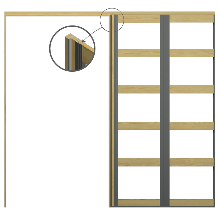 STABILINE 2200 x 1101-1200 90mm Stud Single Grooved Pine OPTI Cavity