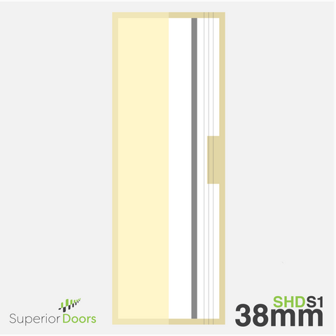 Superior 1980mm x 610mm x 38mm HEADLAND 1x Steel Door