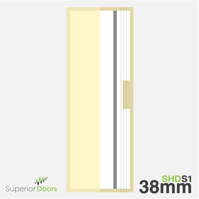 Superior 1980mm x 610mm x 38mm HEADLAND 1x Steel Door